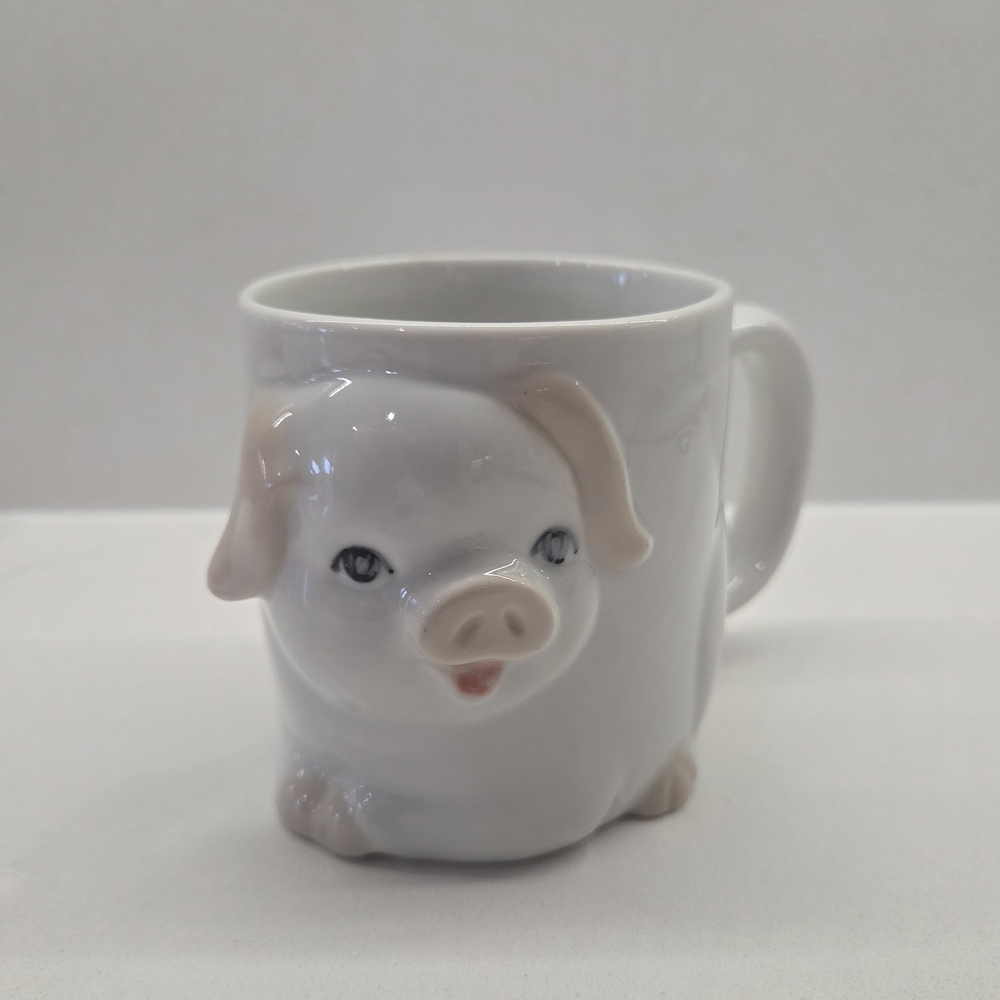 Vintage Japan Porcelain 10oz. Pig Mug